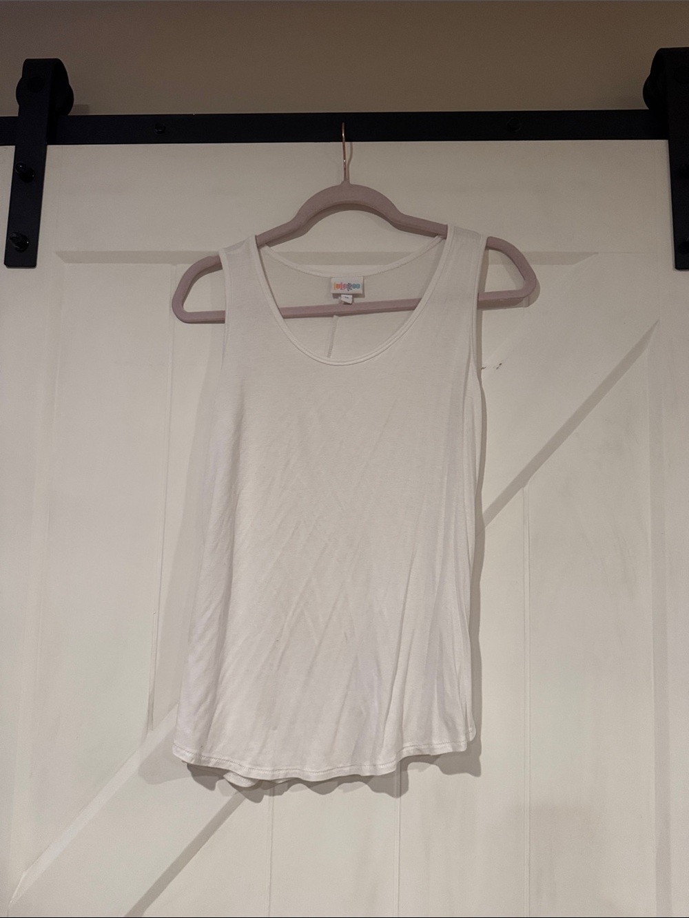 Lularoe White Scoop Neck Tank Top